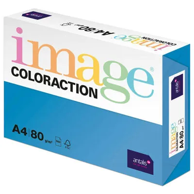 Prece Papīrs krāsains A4,80g Image Colour 500lp Malta/MidBlue Attēls