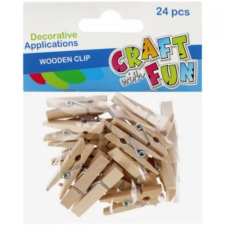 Prece Dekors koka knaģīši 3.5 cm iepak.24 gab. Attēls