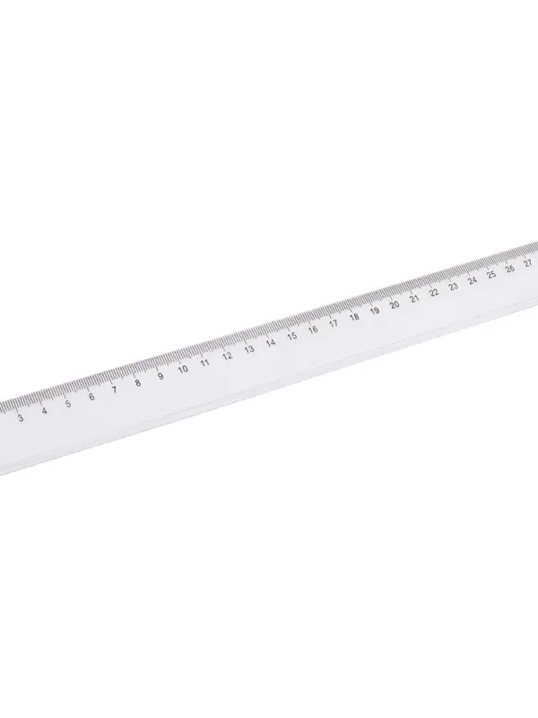 Prece Lineāls 30 cm, plastikāts, caurspīdīgs Attēls