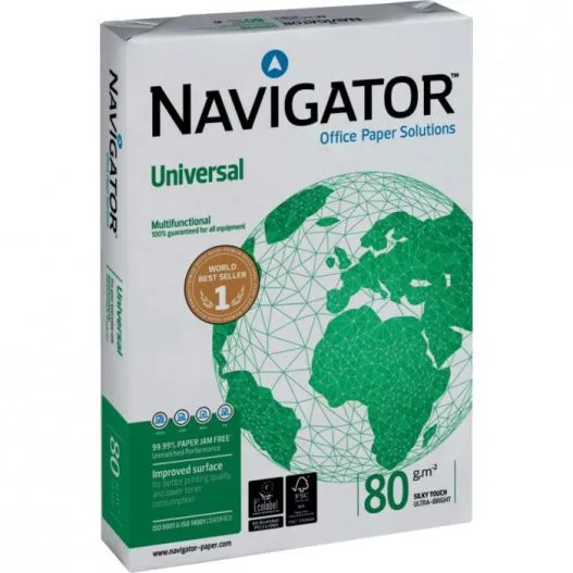 Prece Papīrs balts A5 Navigator 80g/m2 500lp Attēls