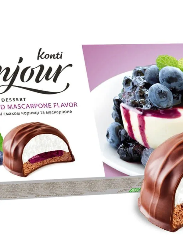 Prece Zefīrs Bonjour ar melleņu un maskarpones garšu 232g Attēls