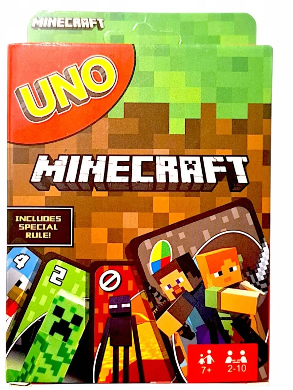 Prece Kārtis "UNO" MINECRAFT Attēls