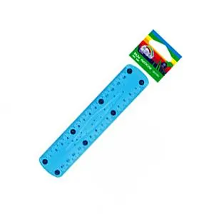 Prece Lineāls 15cm elastīgs, neona krāsas Flexi Fiorello KW Attēls
