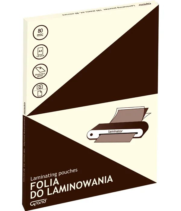 Prece Laminēšanas plēve Grand A4 80mic Attēls