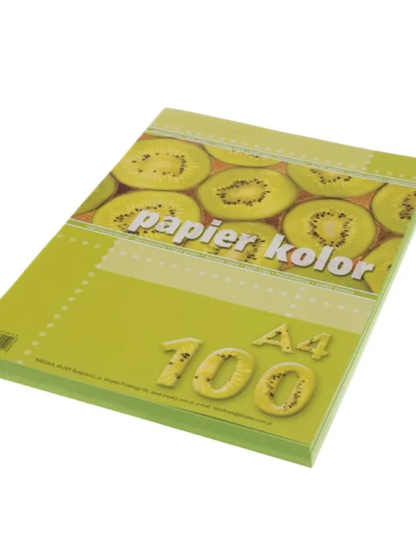 Prece Papīrs Kreska A4, 80g/m², 100lp, gaiši zaļš Attēls