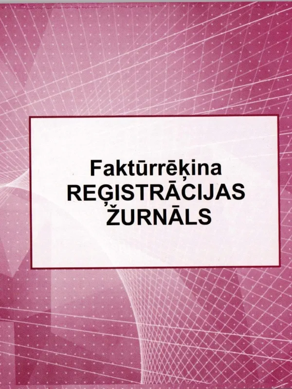 Prece Faktūrrēķinu reģistrācijas žurnāls A5 48lp Attēls