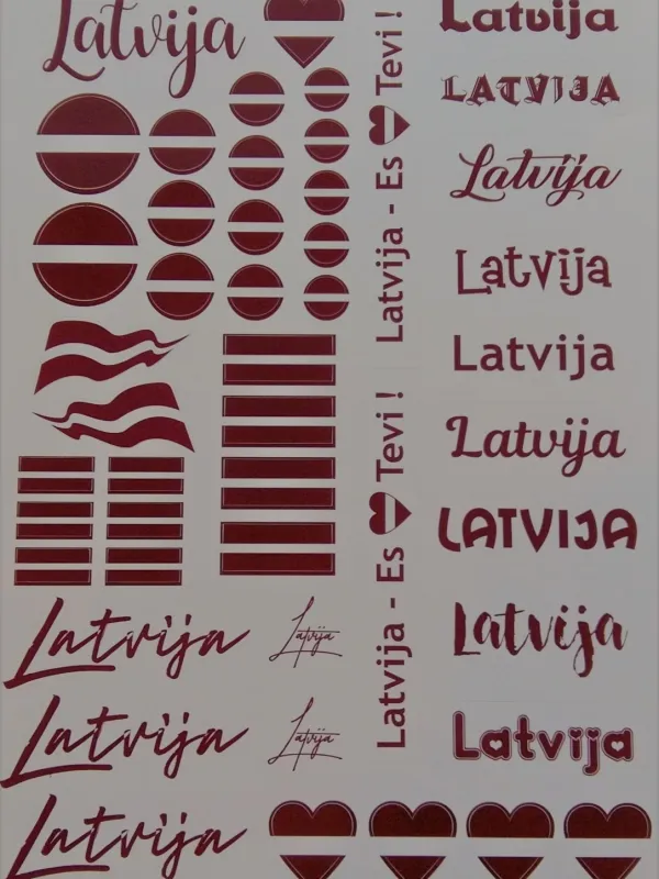 Prece Uzlīme drukāta A4 - Latvija Attēls