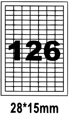 Prece Lāzeretiķetes 28x15 Laser 2000 Label Attēls