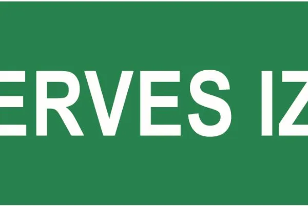 Prece Uzlīme - Rezerves izeja 15x4.5cm Attēls