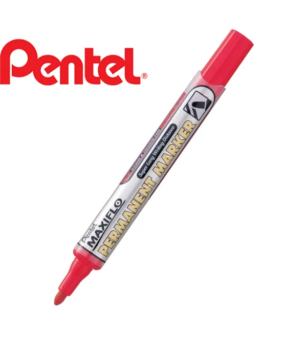 Prece Permanentais marķieris Pentel MAXIFLO NLF50-A, sarkans Attēls