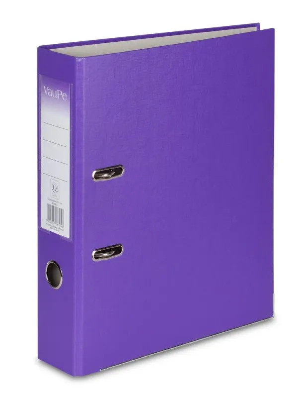 Prece Mape-reģistrs A4 /5cm Biznesa violeta ar metāla malu Attēls