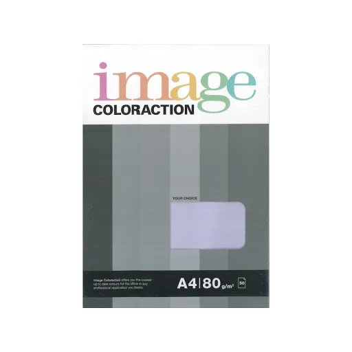 Prece Krāsains papīrs A4 Image Coloration 80g, 50lp, Nr.18 lilac Attēls