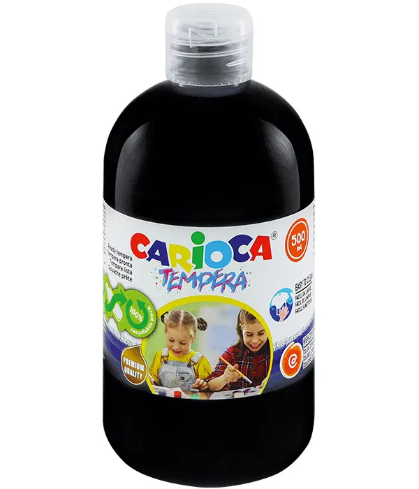 Prece Guaša krāsa 500ml Carioca 27/020 melna Attēls