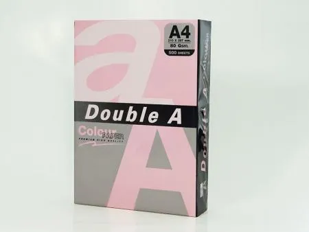Prece Papīrs krāsains A4,75g/m2, Double A, 25lp, Pink Attēls