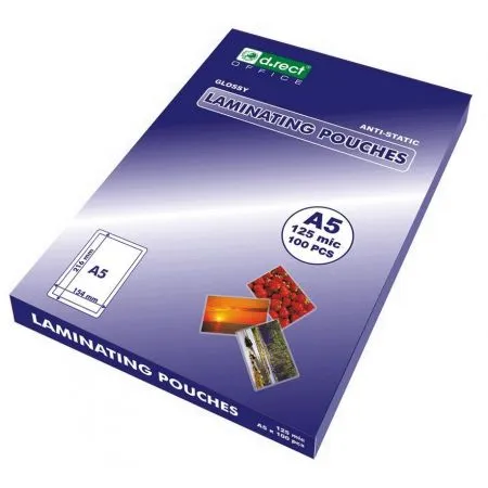 Prece Laminēšanas plēve A5 125mic 100lp d.rect Attēls