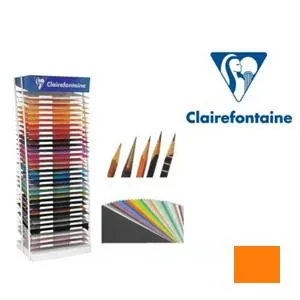 Prece Kartons A2 270g Clairefontaine oranžs Attēls