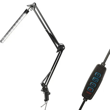 Prece Galda lampa 12W LCD, melna Attēls