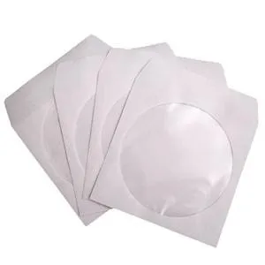 Prece CD/DVD aploksne papīra, balta, 125x125mm Attēls
