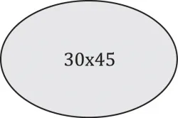 Prece Zīmoga pamatne Oval 44 Attēls