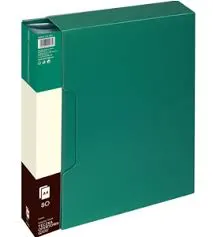 Prece Mape A4 Eagle 9008A 80 kabatas zaļa Attēls