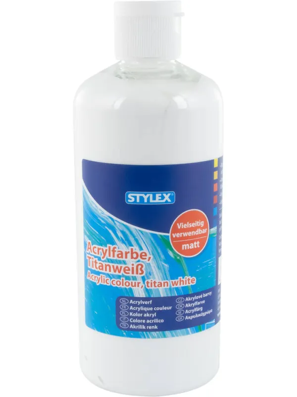 Prece Akrila krāsa 500ml. balta Attēls