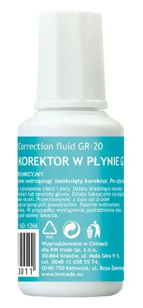 Prece Korekcijas tepe Grand GR-20, 20ml Attēls