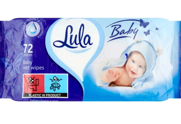 Prece Mitrās salvetes Lula Baby ar pantenolu 72gb Attēls