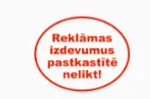 Prece Uzlīme - Reklāmas izdevumus pastkastītē nelikt OV-8x6cm Attēls