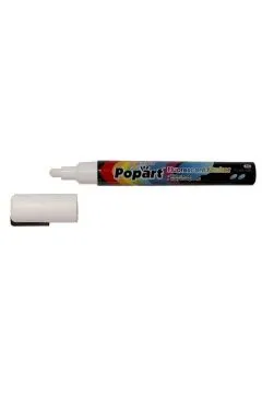 Prece Marķieris fluorescējošs Popart 8g balts Attēls