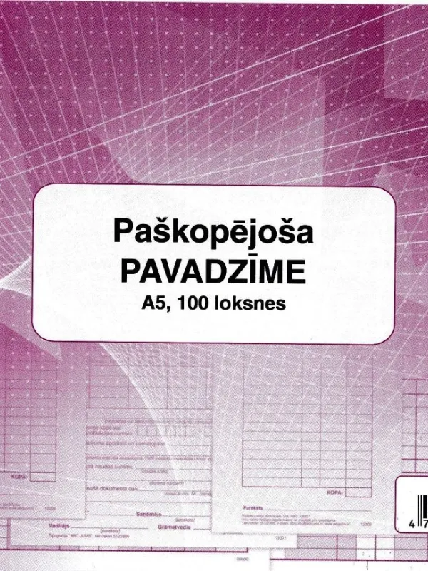 Prece Pavadzīme paškop. A5 (bloks 100gab.) Attēls