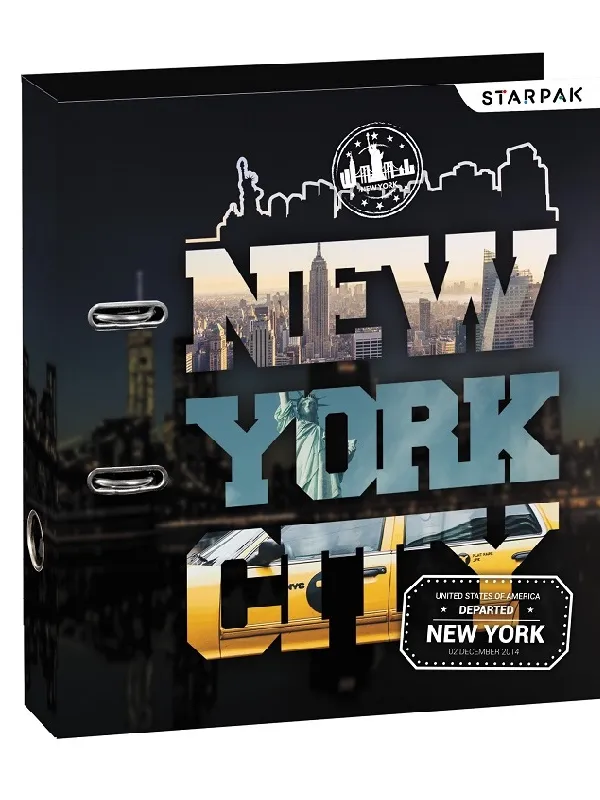 Prece Mape-reģistrs Starpak A4/7cm New York Attēls