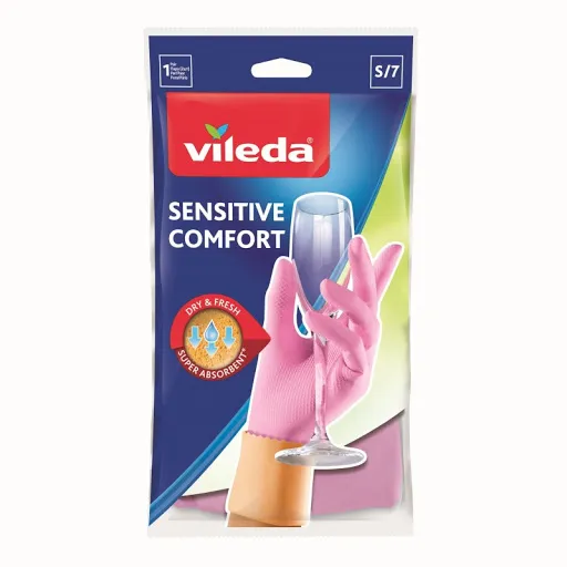 Prece Cimdi gumijas Vileda Sensitive S7 Attēls