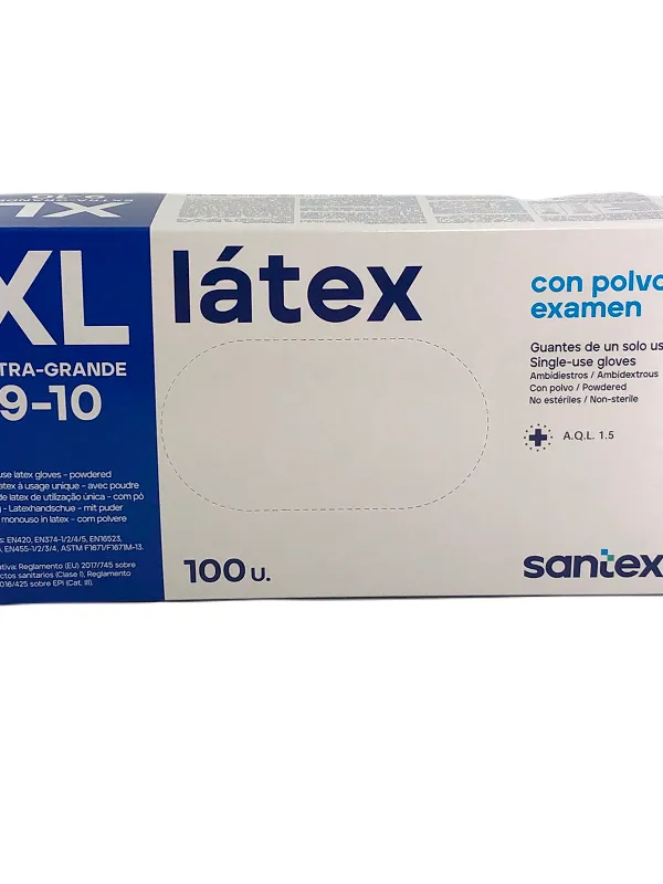 Prece Cimdi gumijas Latex XL 100gab. Attēls