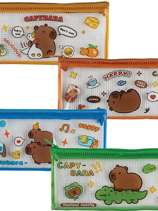 Prece Mape 175x85mm ar rāvējslēdzi Capybara Attēls