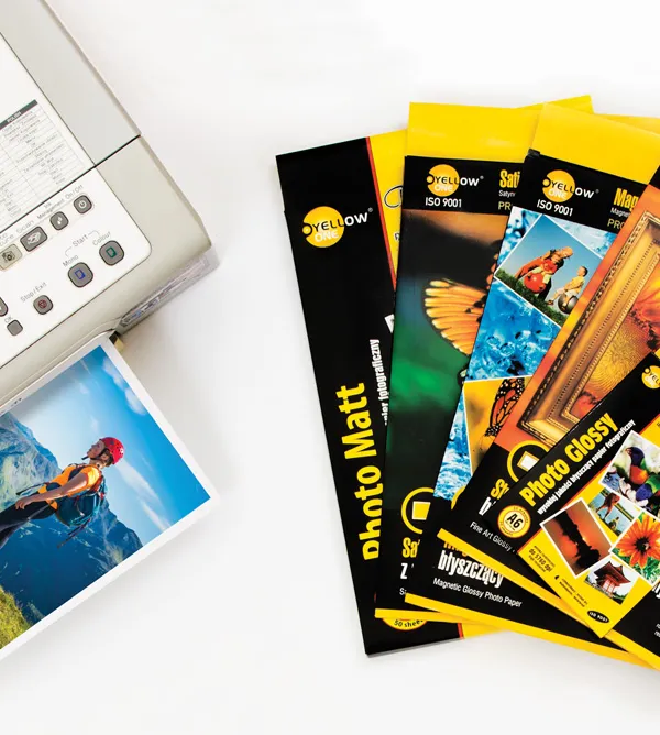 Prece Foto papīrs A4 160g glancēts abpusējs Yellow One Attēls