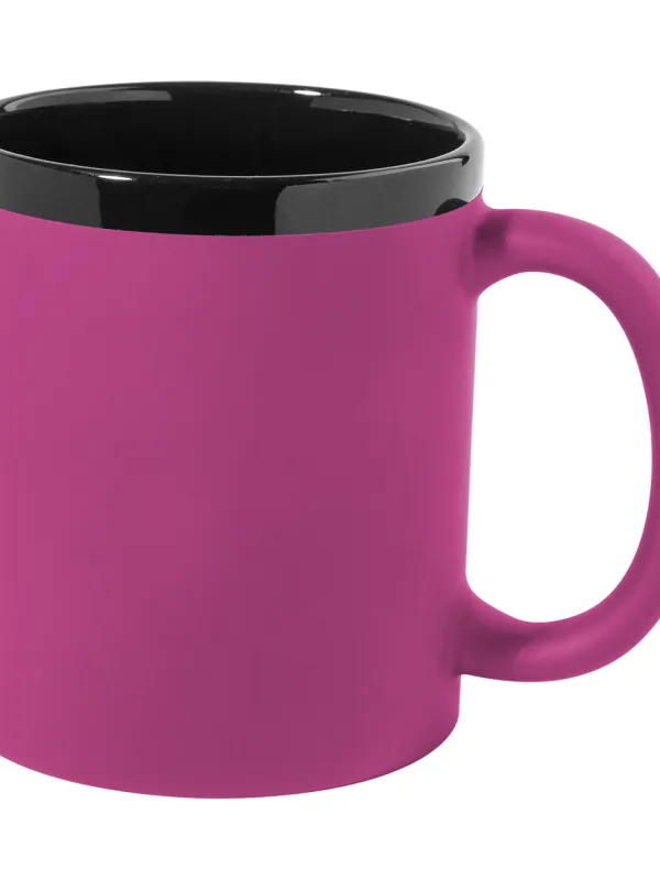 Prece Krūze keram. Rozā/melna KOVARY 300 ml AP Attēls