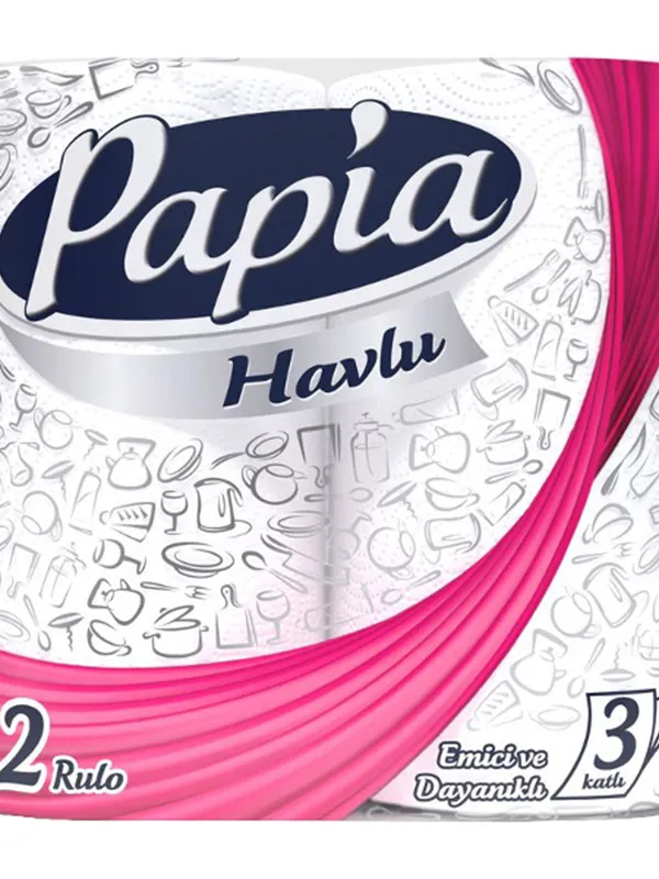 Prece Papīra dvieļi rullī PAPIA Halvu Attēls