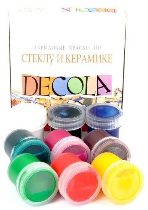 Prece Akrilkrāsas stiklam un keramikai 9x20ml Attēls
