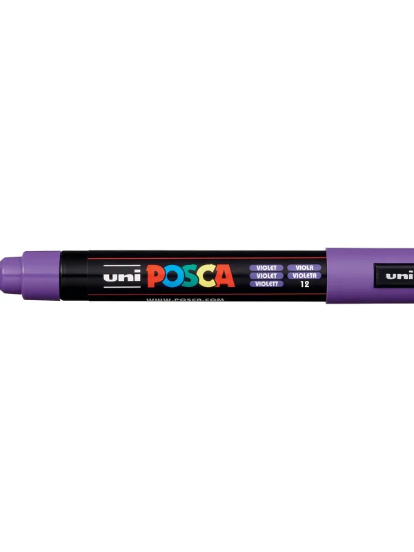 Prece Marķieris uz ūdens bāzes uni POSCA PC-5M, violets (12) Attēls