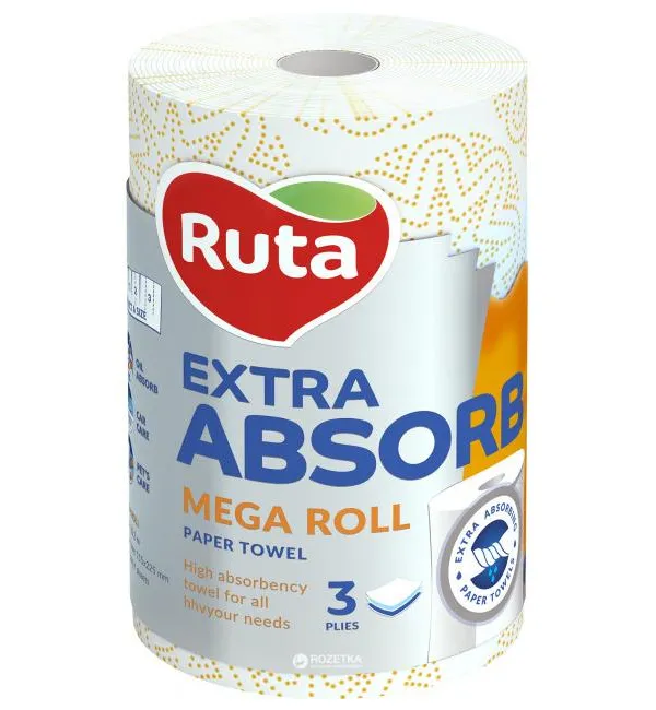 Prece Papīra dvielis rullī RUTA Extra Absorb Attēls