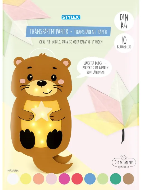 Prece Pauspapīrs A4, 40 g/m², 10 krāsas Toppoint Attēls