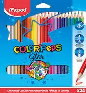 Prece Zīmuļi Maped 24 krāsas Attēls