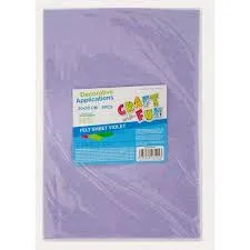 Prece Filcs A4 20x30 iepak. 5 loksnes violets Attēls