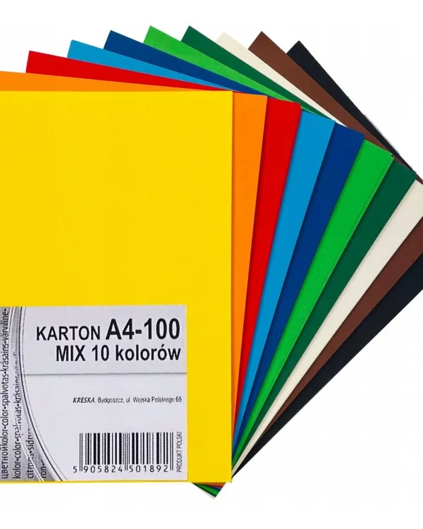 Prece Papīrs krāsains A4,170g ,100lp., 10 krāsu mix Attēls