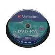 Prece Disks DVD-RW Verbatim DLP 4.7GB 4x 10gab/iepak. 1gab. Attēls